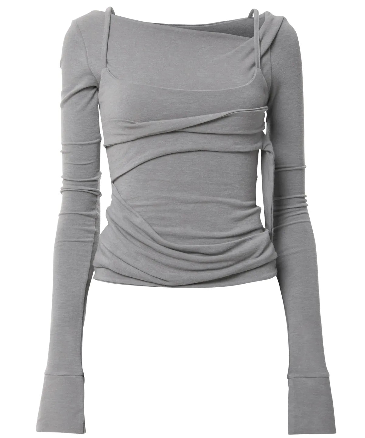 Flare Up Layered Bustier Long Sleeve