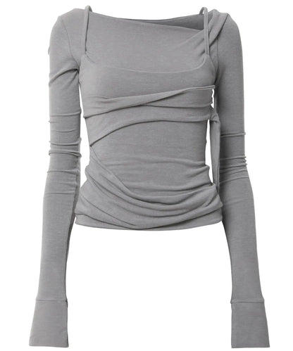 Flare Up Layered Bustier Long Sleeve