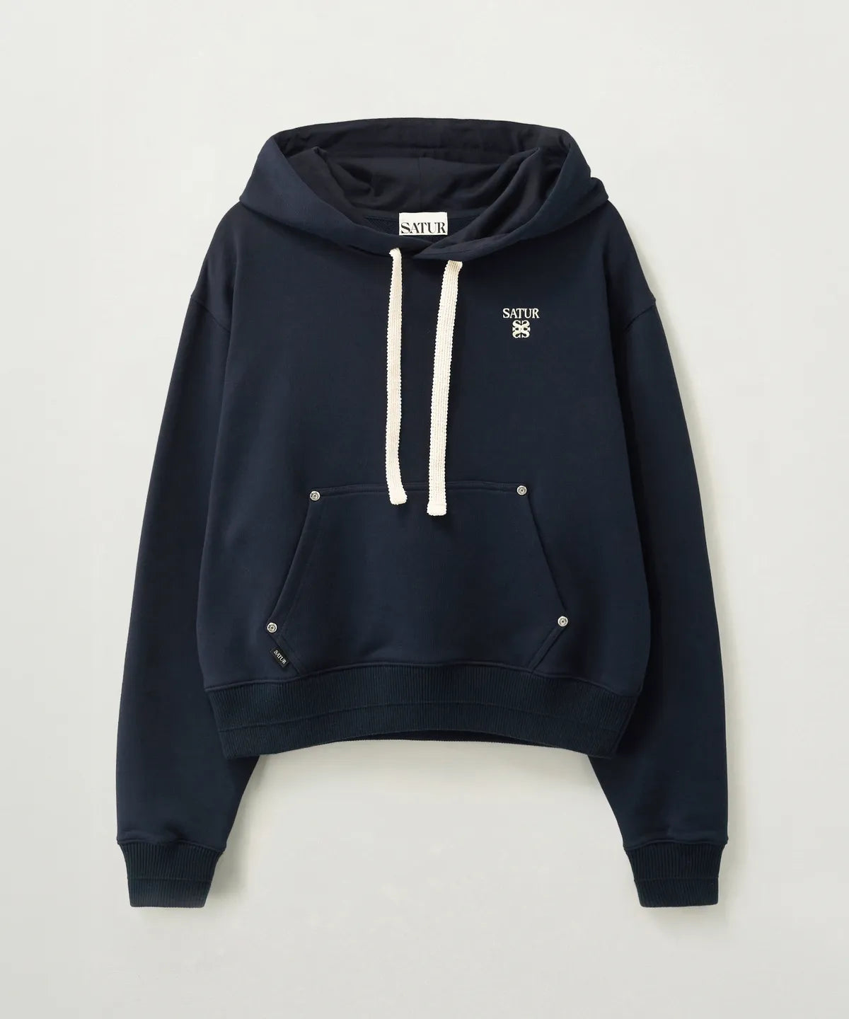 [Riize Pick] 26SS Satur Loren Small Logo Rivet Hoodie