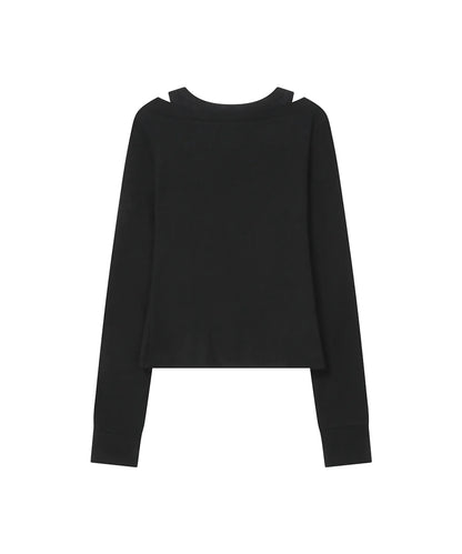 [Ive Rei Pick] Miseki Seoul Layered line sheer long sleeve