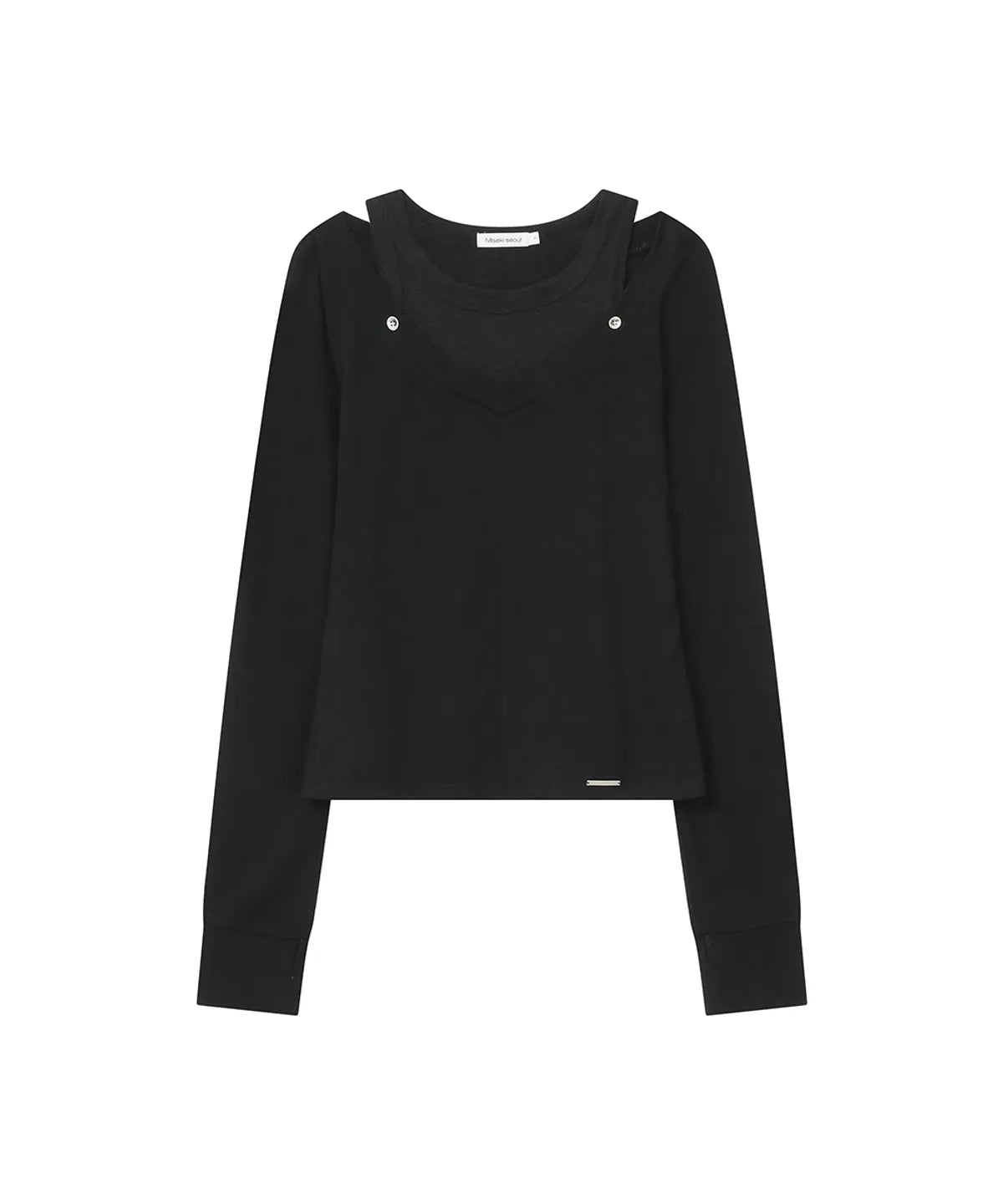 [Ive Rei Pick] Miseki Seoul Layered line sheer long sleeve