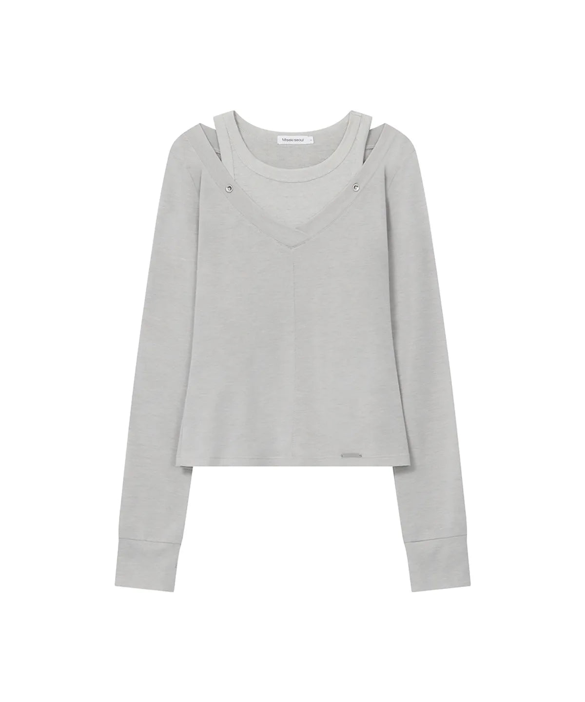[Ive Rei Pick] Miseki Seoul Layered line sheer long sleeve