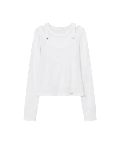 [Ive Rei Pick] Miseki Seoul Layered line sheer long sleeve