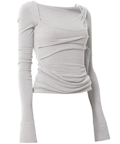 Flare Up Layered Bustier Long Sleeve