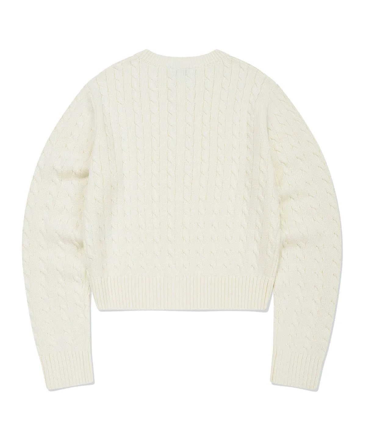 [Aespa Giselle Worn] 26SS Wacky Willy  Women's Cable Round Neck Cardigan