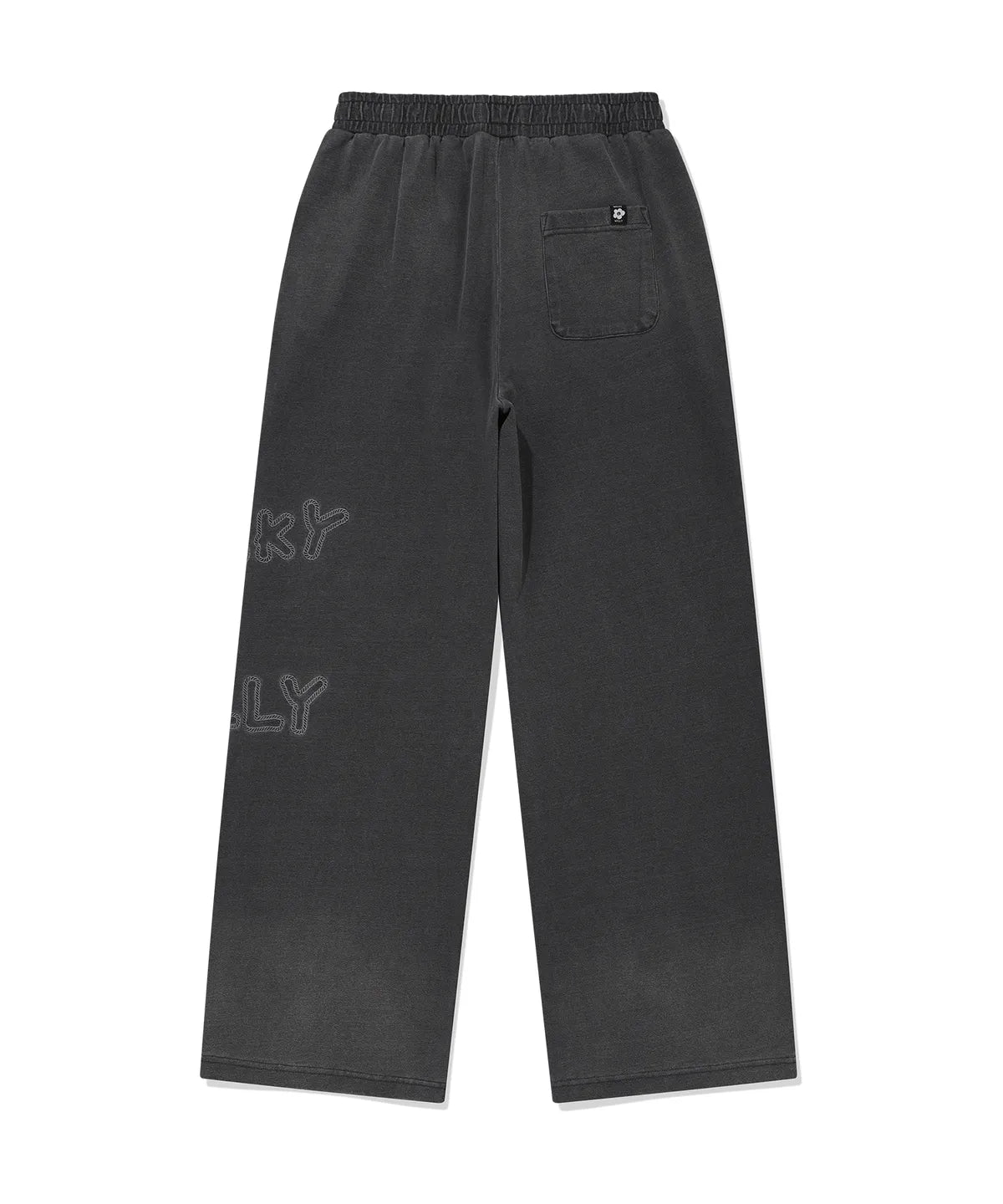 [Aespa Giselle Worn] 26SS Wacky Willy Women's Big Lily denim washed Zip-Up Hoodie/ Sweatpants Gray