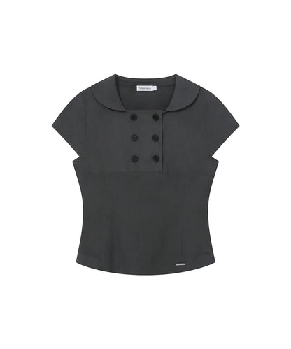 [Ive Rei Pick] Miseki Seoul Double Button Shirts Top