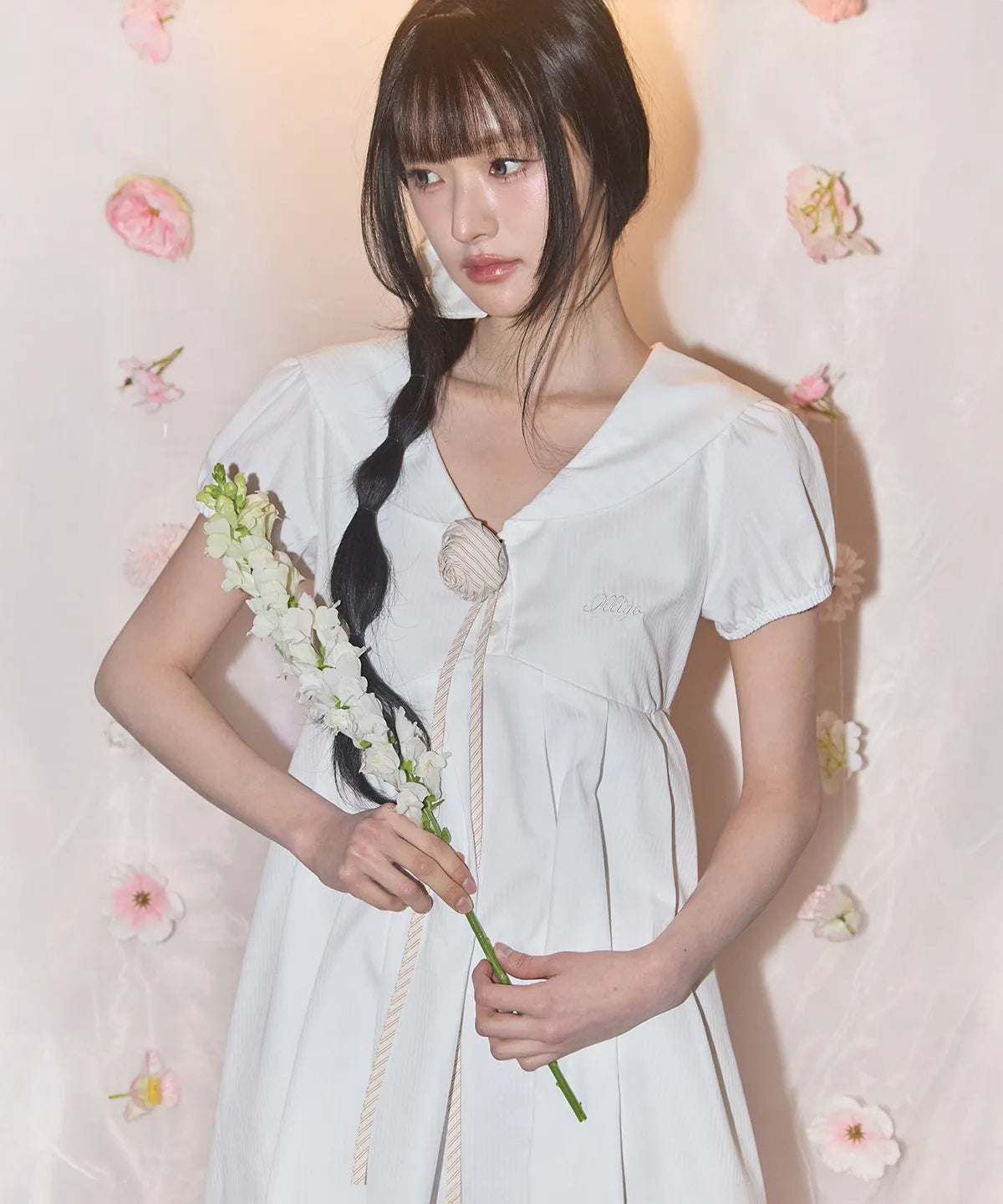 [SINGLE'S INFERNO KIM GO-EUN PICK] - ILLIGO Sailor Collar One-Piece