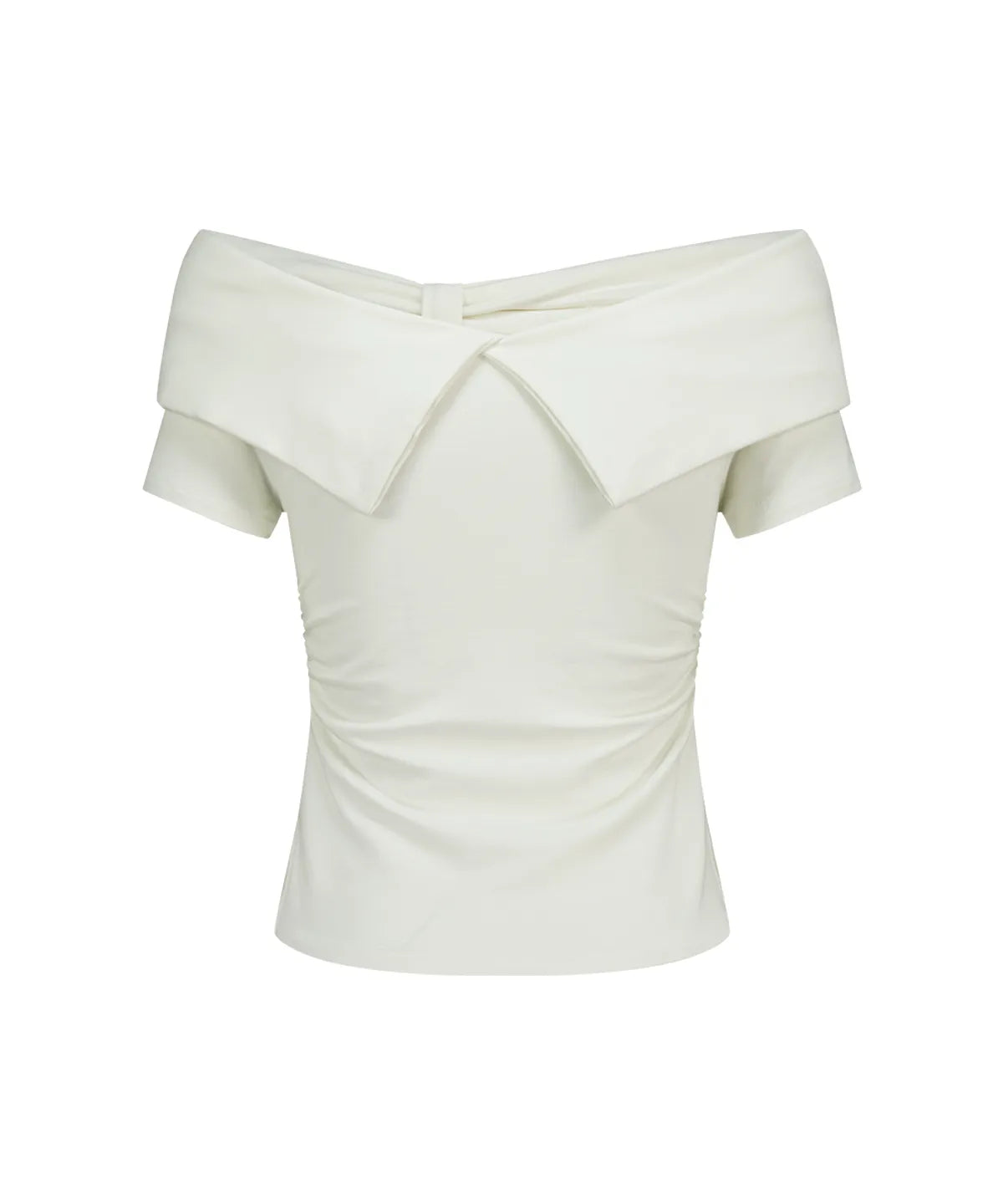 [Hearts2Hearts Carmen Worn] Illigo Bow Off-shoulder Tee