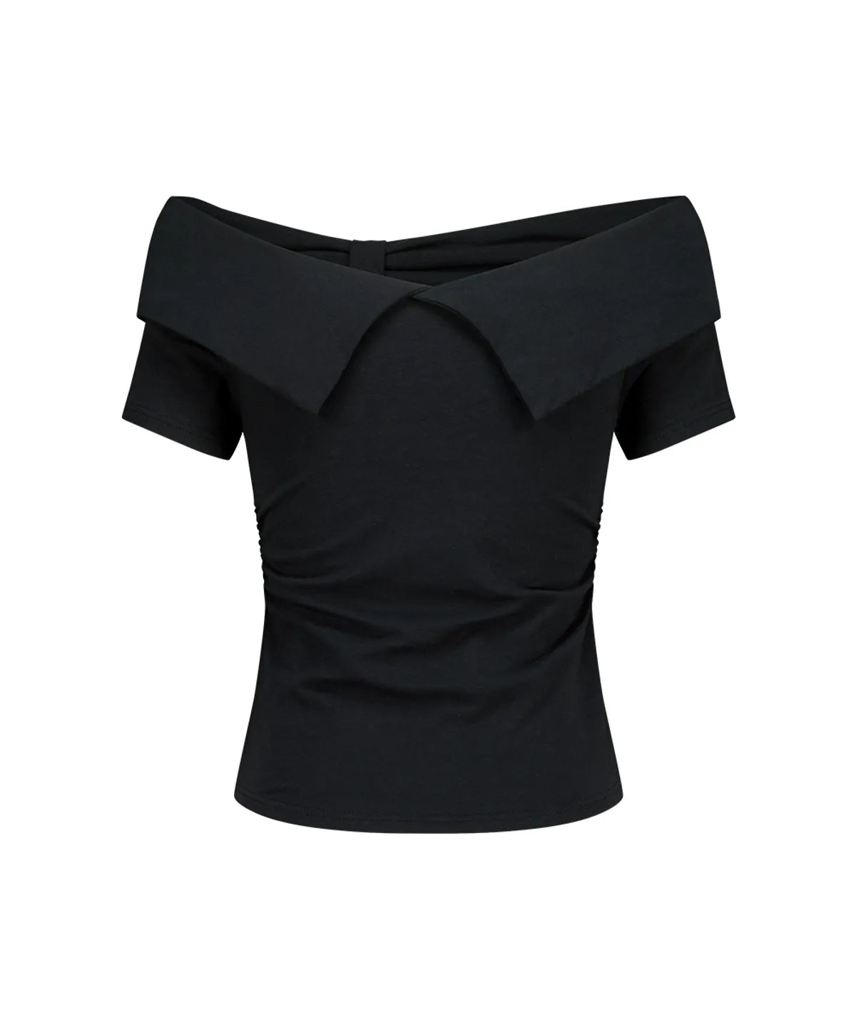 [Hearts2Hearts Carmen Worn] Illigo Bow Off-shoulder Tee