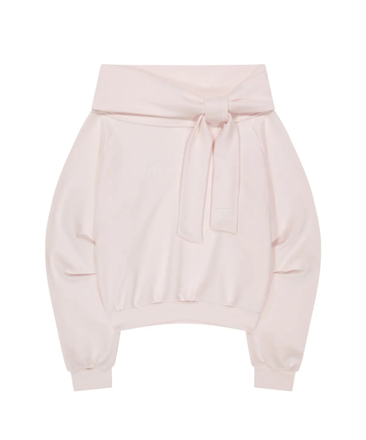 ILLIGO Pure Bow Off-Shoulder Sweatshirt