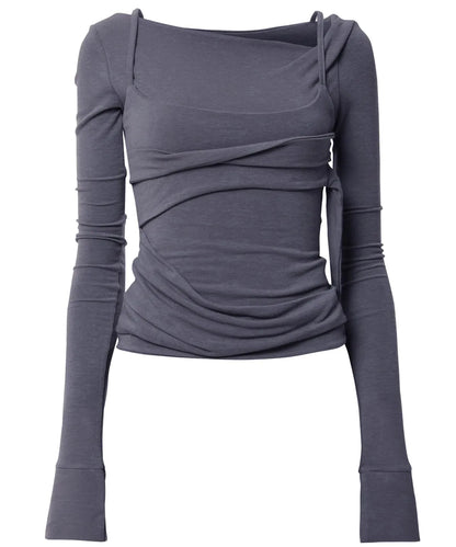 Flare Up Layered Bustier Long Sleeve