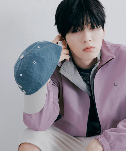 [TXT Soobin Worn] 26SS Covernat C Logo Cozy Fit Washed Color Block Ball Cap