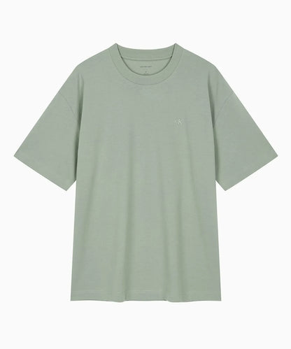[LNGSHOT Worn] Calvin Klein Oversized Embossed Monologo Short Sleeve T-shirt