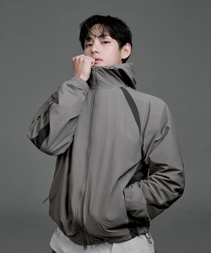 [BTS V Pick] 26SS Snow Peak Lightweight Taslan Color block Hooded Windbreaker