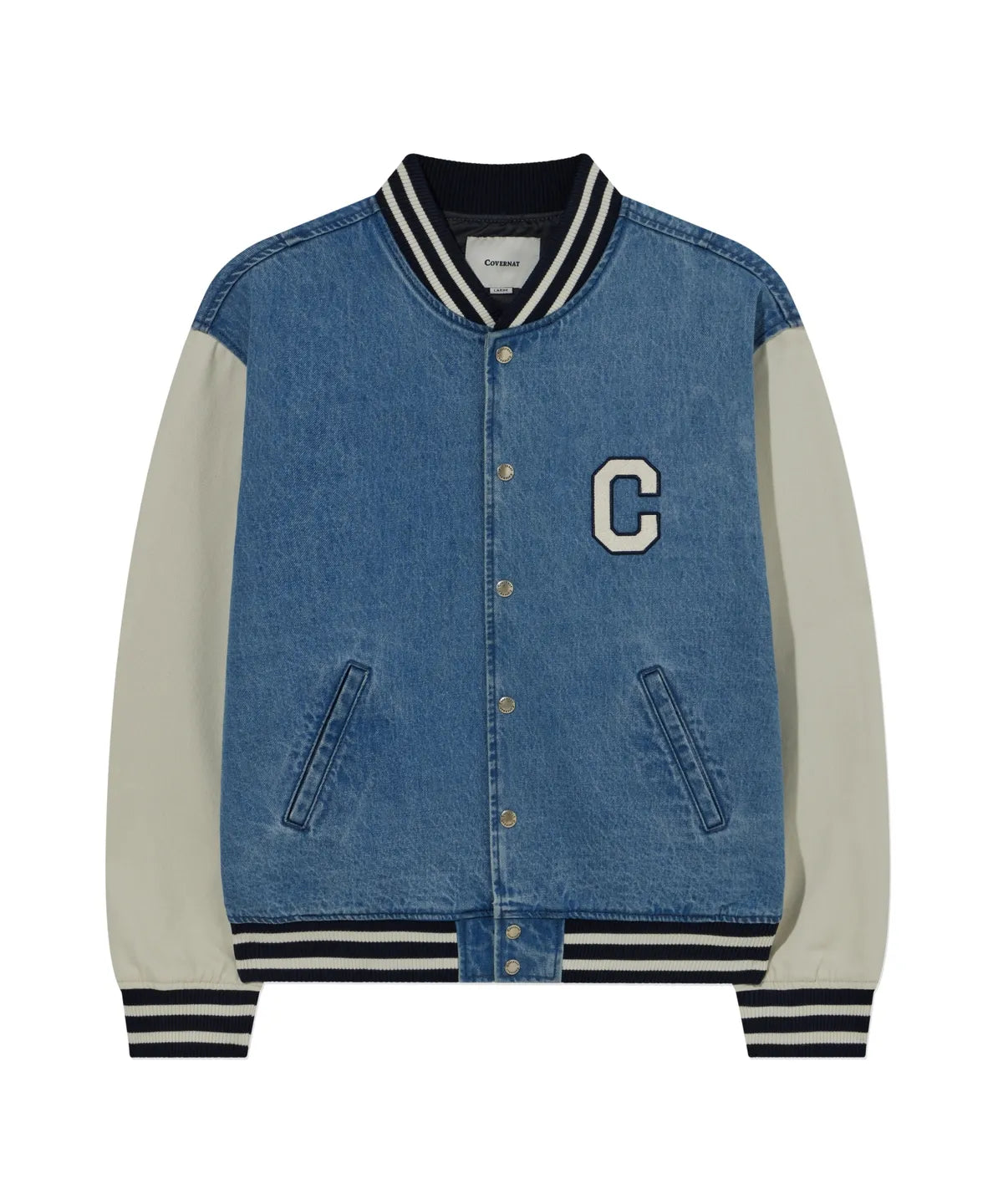 [TXT Soobin Worn] 26SS Covernat  Ringsa C Logo Denim Varsity