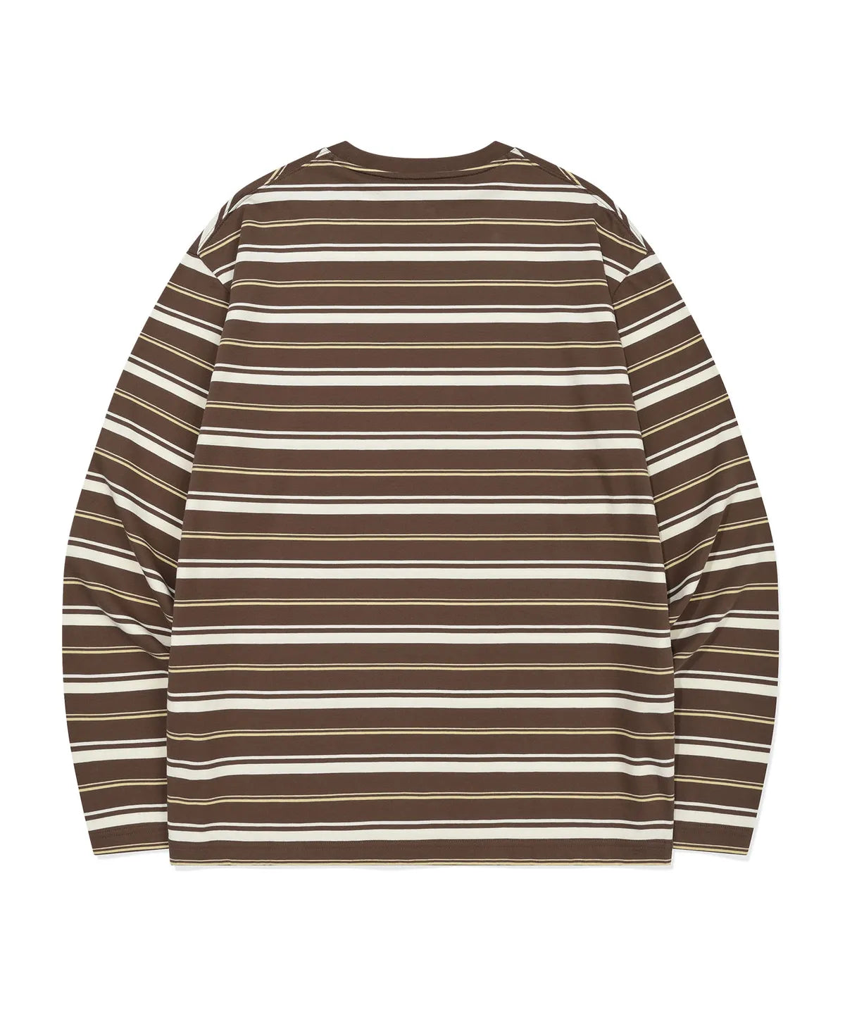 [BTS Jimin Worn] WACKY WILLY One-Point Stripe Long Sleeve - Brown