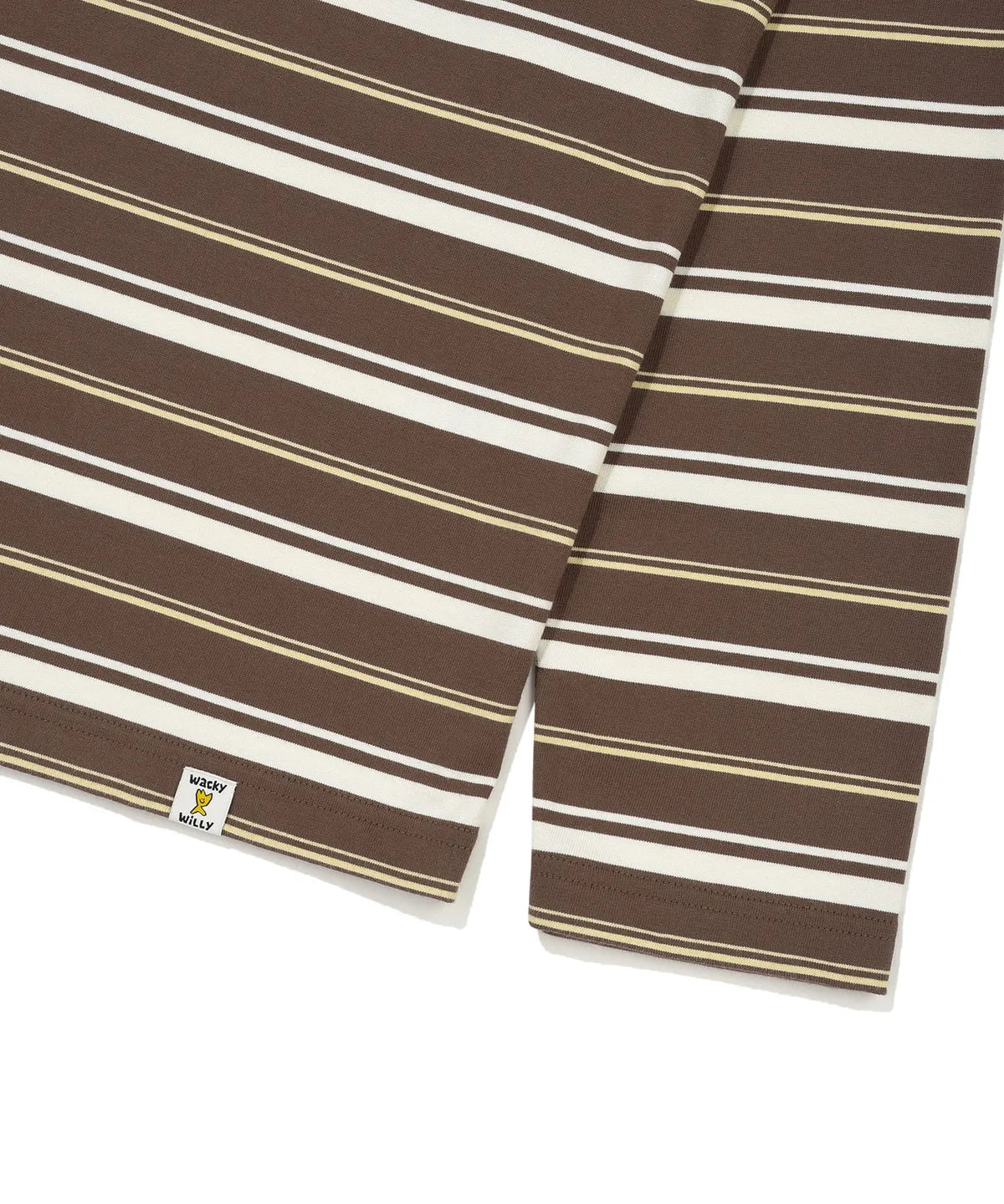 [BTS Jimin Worn] WACKY WILLY One-Point Stripe Long Sleeve - Brown
