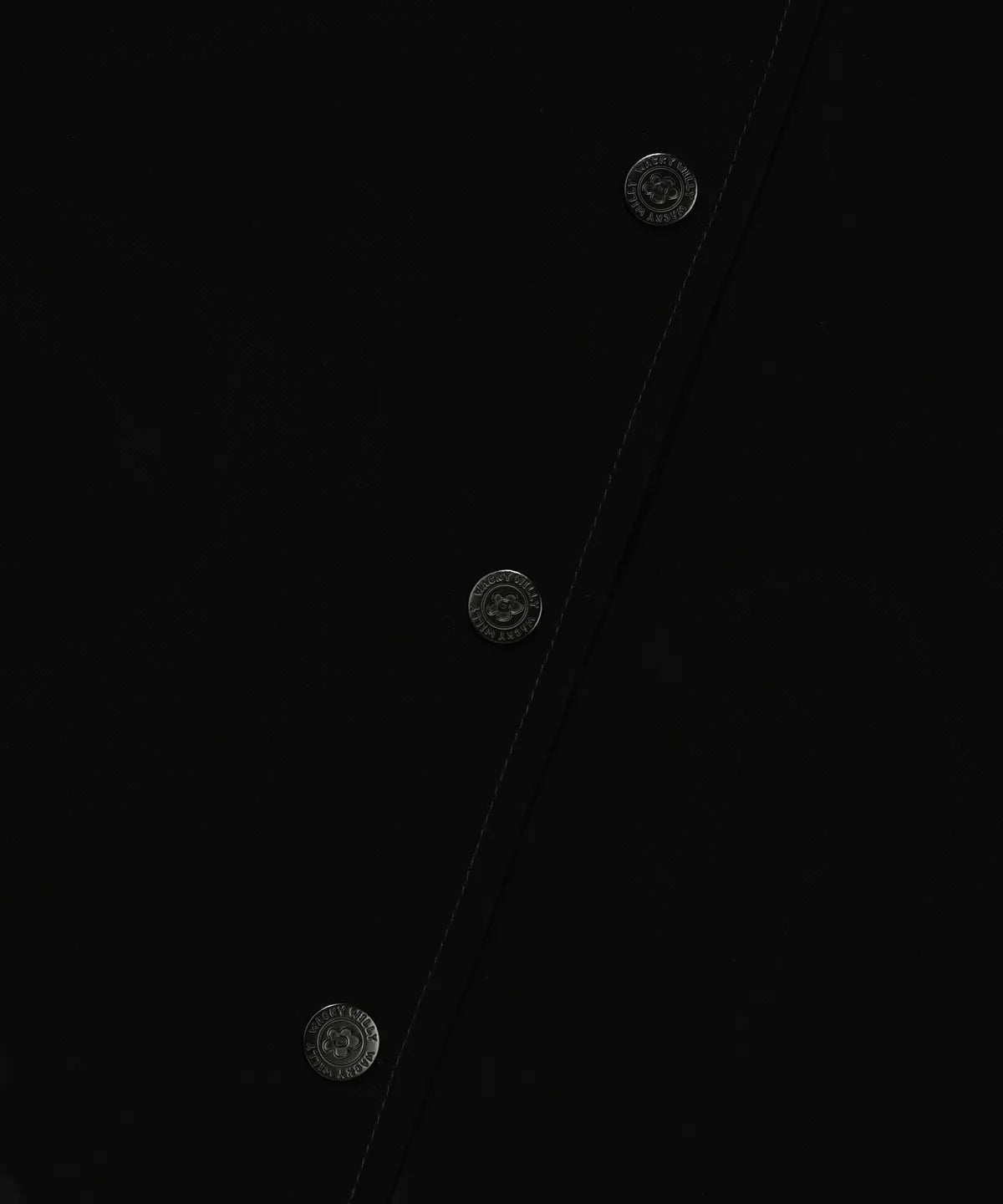 [Aespa Giselle Worn] 26SS Wacky Willy Women's Velvet-Like Varsity Jacket in Black