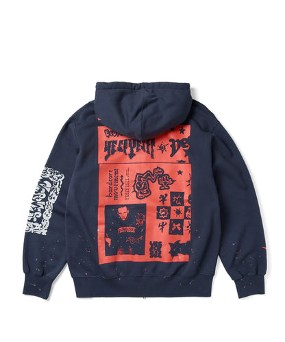 [LNGSHOT Louis Worn] YESEYESEE Scanned Zip-up Hoodie