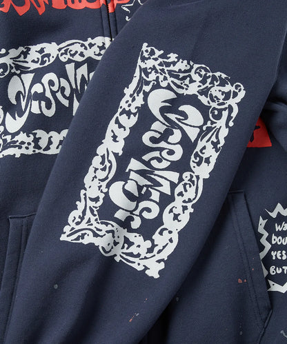 [LNGSHOT Louis Worn] YESEYESEE Scanned Zip-up Hoodie