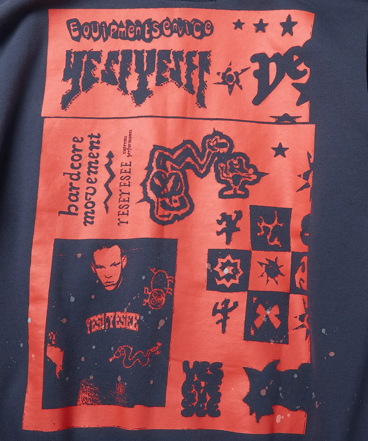 [LNGSHOT Louis Worn] YESEYESEE Scanned Zip-up Hoodie