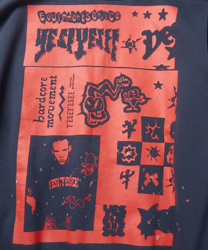 [LNGSHOT Louis Worn] YESEYESEE Scanned Zip-up Hoodie
