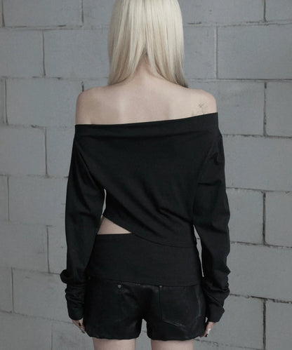 [Itzy Ryujin Worn] ETRE AU SOMMET Cut-Out Open Long Sleeve