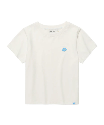 [Aespa Giselle Worn] 26SS Wacky Willy Women's Lily Crop Short Sleeve T-Shirt