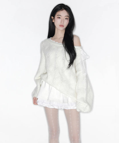THETIS Soft Veil Off Shoulder Knit