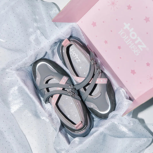 OTZ X Youhee Platform Star Mary Jane Shoes Grey