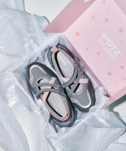 OTZ X Youhee Platform Star Mary Jane Shoes Grey