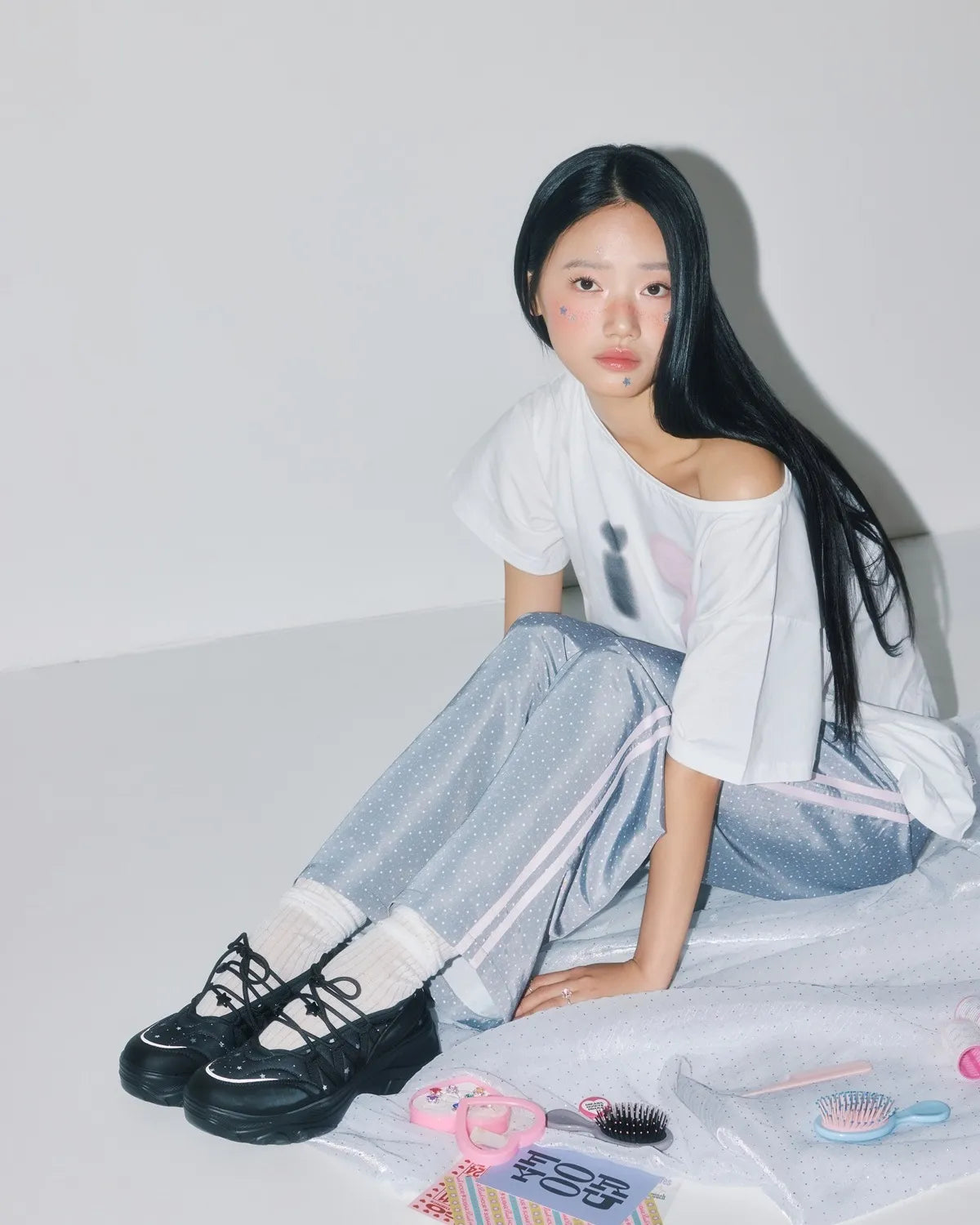 OTZ X Youhee Platform Ballerina Mary Jane Shoes Black