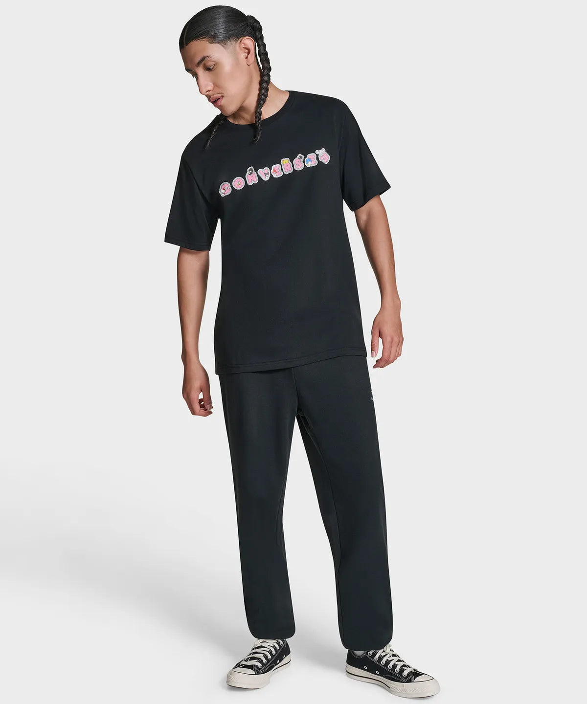 [Converse X Sanrio Characters] Sticker T-Shirt