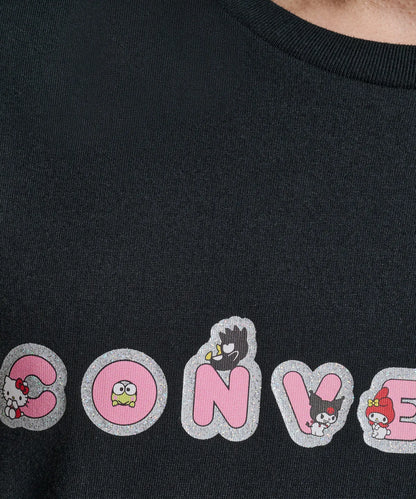 [Converse X Sanrio Characters] Sticker T-Shirt