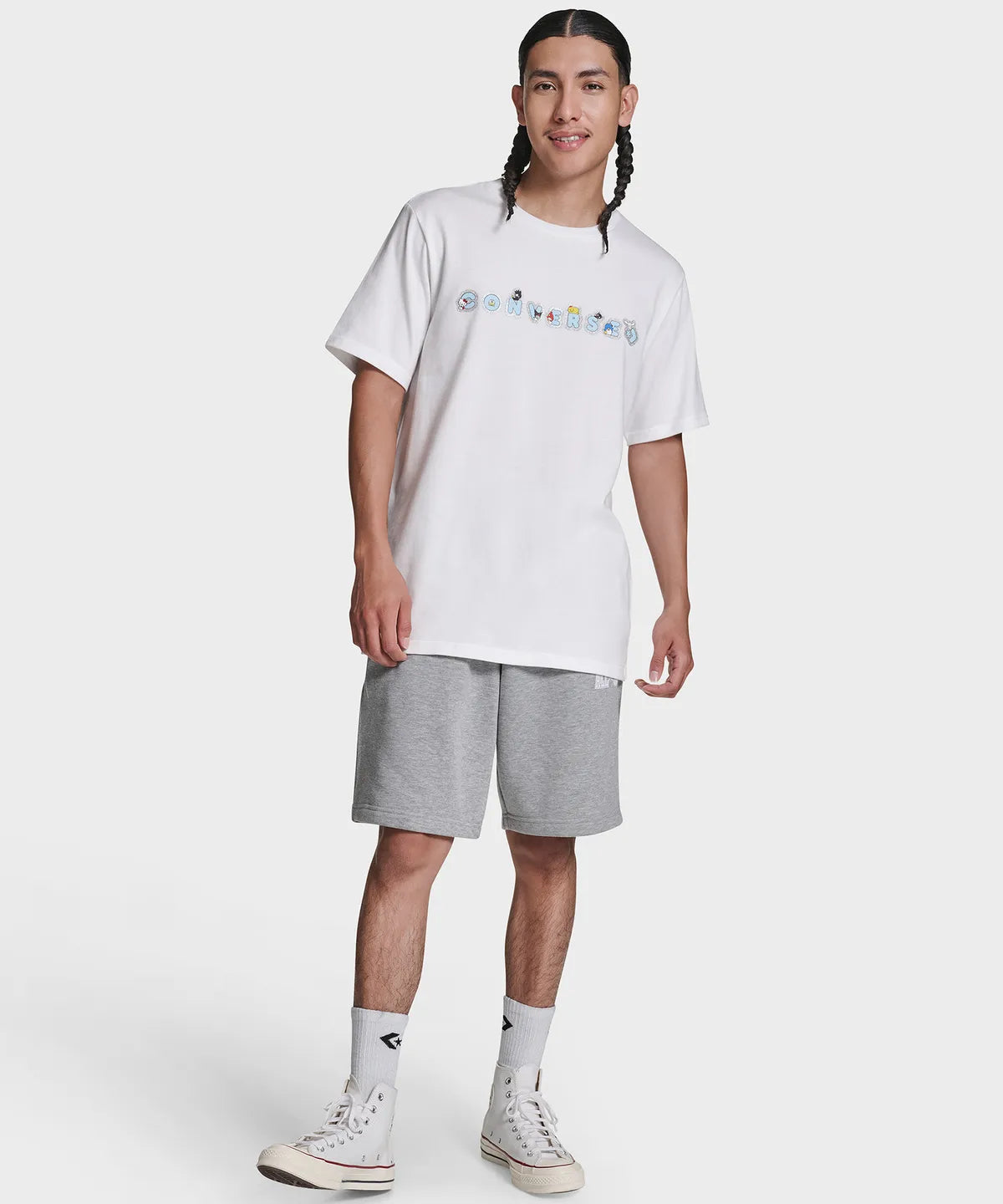 [Converse X Sanrio Characters] Sticker T-Shirt