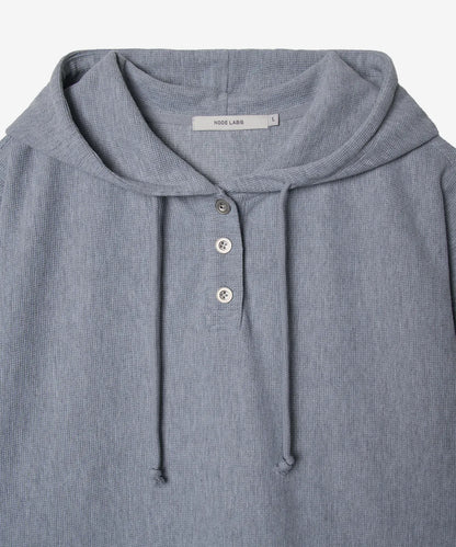 [BTS Jungkook Worn] NODE LABS DEV:10 Waffle Henley Neck Hoodie