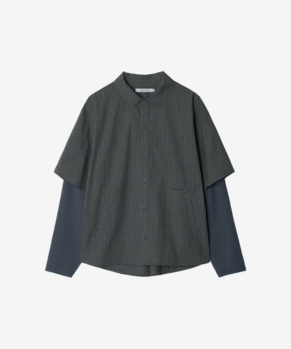 [BTS Jungkook Worn] NODE LABS DEV:10 Layered Sleeve Check Shirt
