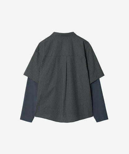[BTS Jungkook Worn] NODE LABS DEV:10 Layered Sleeve Check Shirt