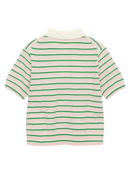 [Aespa Karina PIck] 26 Summer Nordisk Short-Sleeve Striped Sweater - W