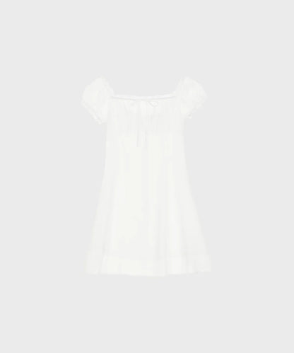 ALKI ALKA  Puff Chiffon Mini Dress