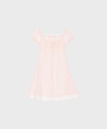 ALKI ALKA  Puff Chiffon Mini Dress