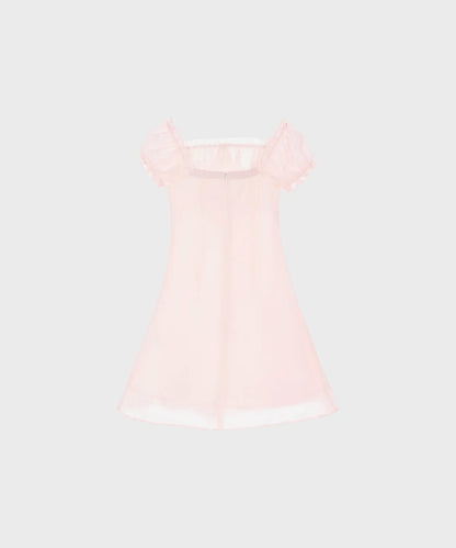 ALKI ALKA  Puff Chiffon Mini Dress