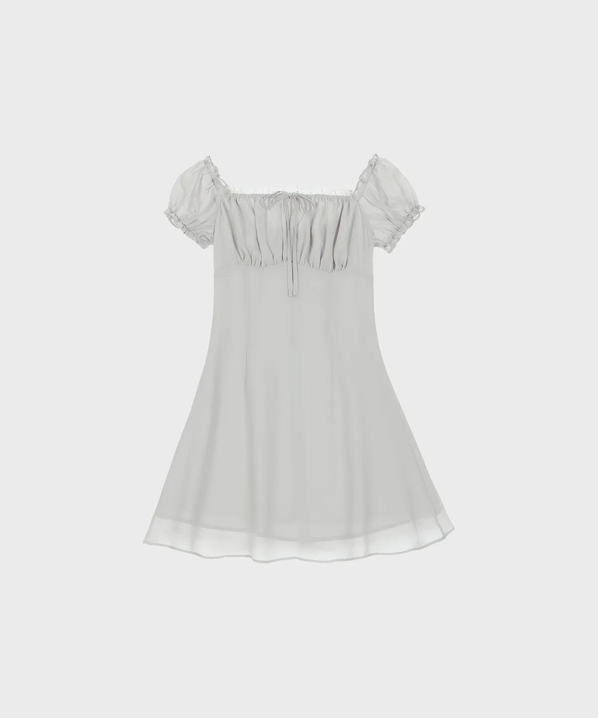 ALKI ALKA  Puff Chiffon Mini Dress