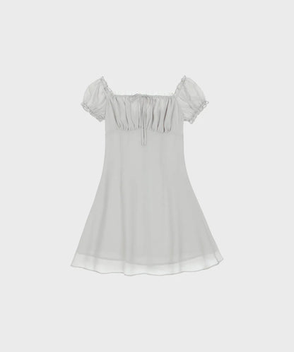 ALKI ALKA  Puff Chiffon Mini Dress