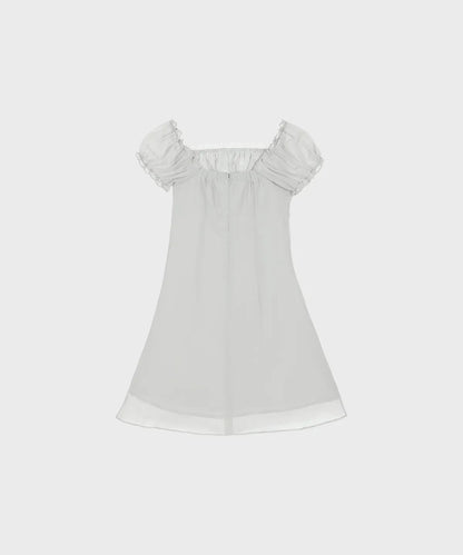ALKI ALKA  Puff Chiffon Mini Dress