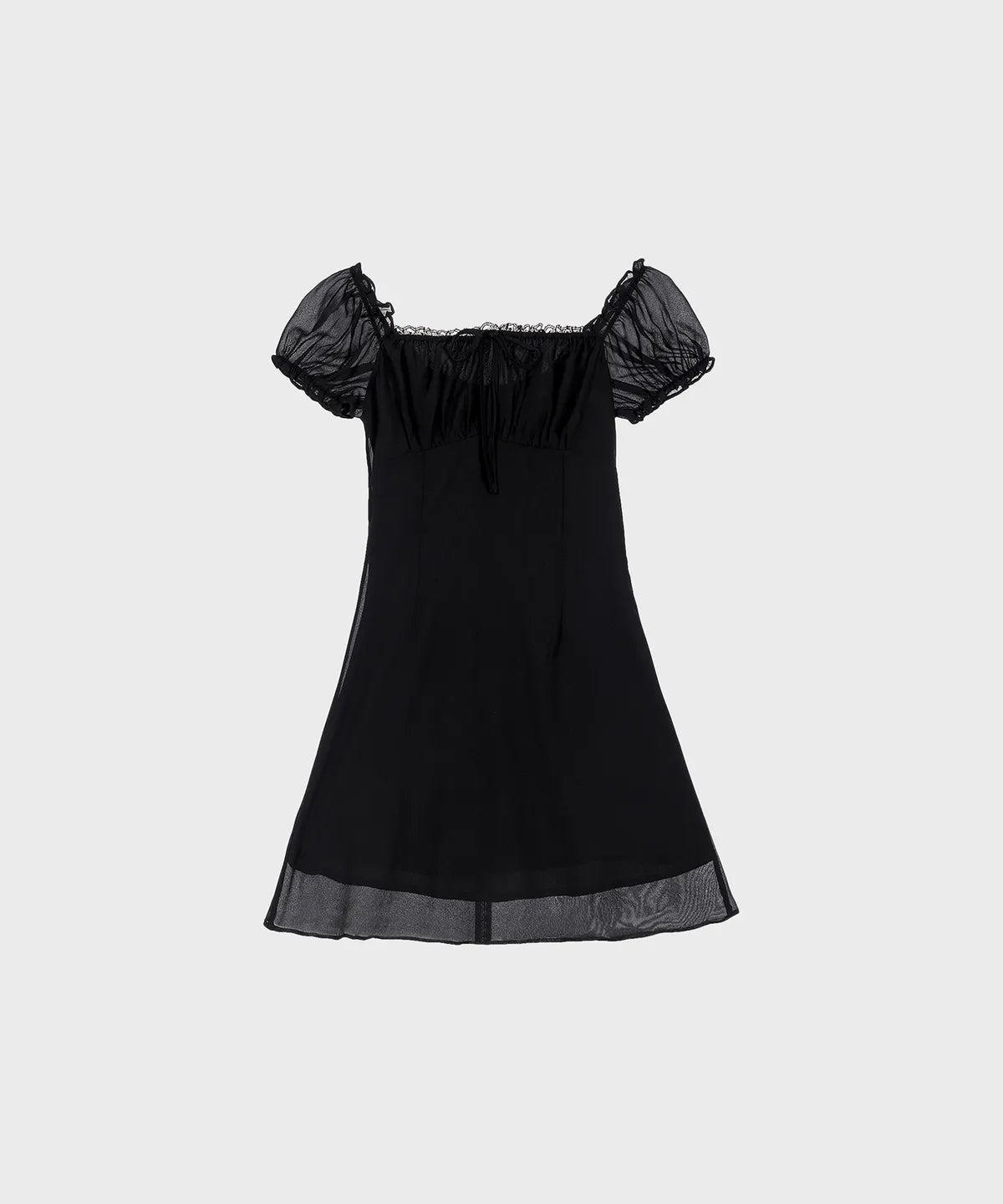ALKI ALKA  Puff Chiffon Mini Dress