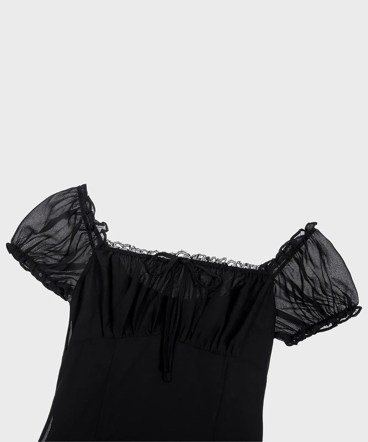 ALKI ALKA  Puff Chiffon Mini Dress