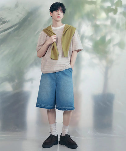 [TXT Soobin Worn] 26 Summer Covernat Multi-stripe T-shirt