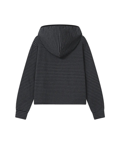 [Ive Rei Pick] Miseki Seoul Diagonal Button Layered Hoodie